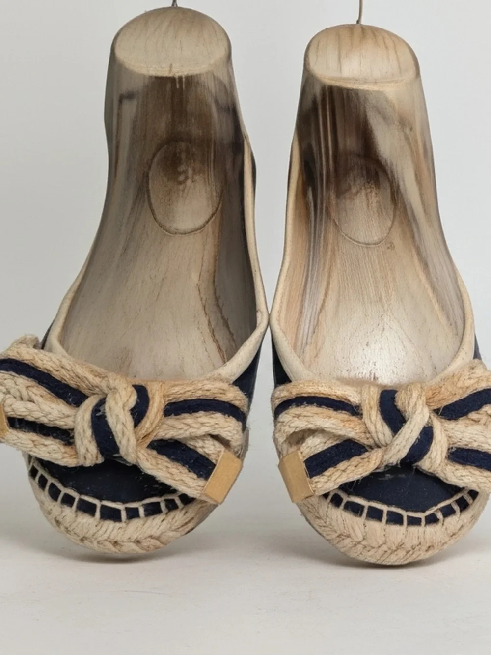 Vince Camuto Navy and Natural Rope Espadrille Flats